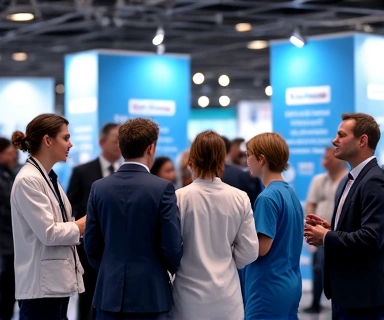 Medical professionals at a conference