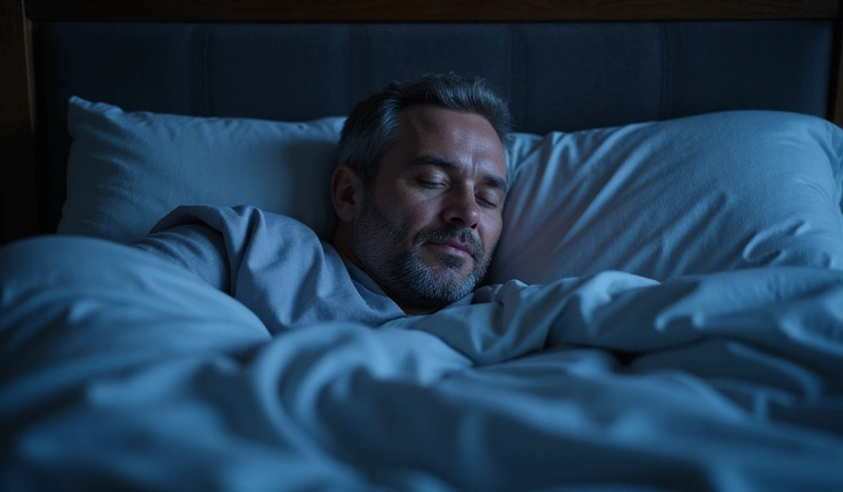Man sleeping peacefully