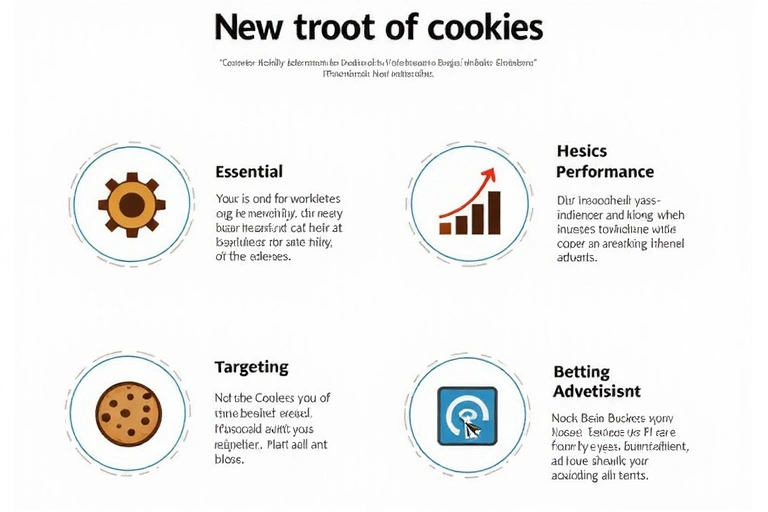 Diagram showing different types of cookies