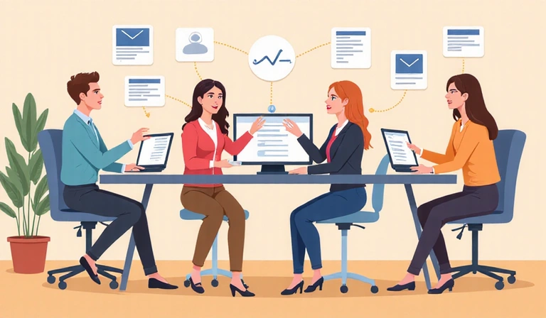Contact us illustration showing communication channels